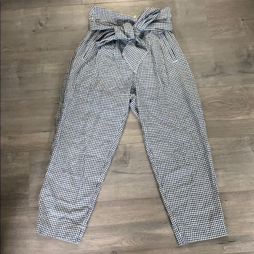 Anthropologie Gingham Pants